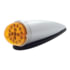 United Pacific 39751 Truck Cab Light 17 LED Dual Function Watermelon Clear Reflector Cab Light Kit, Amber