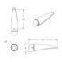 United Pacific 39751 Truck Cab Light 17 LED Dual Function Watermelon Clear Reflector Cab Light Kit, Amber