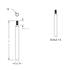 United Pacific 21940 Manual Transmission Shift Shaft 9" Skull Pattern Shifter Shaft Extension