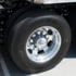 United Pacific 10568CB Wheel Lug Nut Cover Set 33mm x 3-1/2" Chrome Plastic Cylinder Nut Covers, Push-On (60-Pack)