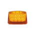 39527 by UNITED PACIFIC - 17 LED Reflector Square Cab Light, Amber LED/Amber Lens