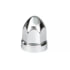 10049CB by UNITED PACIFIC - 33mm x 2-3/4" Chrome Plastic Bullet Nut Covers With Flange- Push-On (60-Pack)