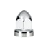 10049CB by UNITED PACIFIC - 33mm x 2-3/4" Chrome Plastic Bullet Nut Covers With Flange- Push-On (60-Pack)