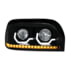 United Pacific 31206 Headlight Assembly Passenger Side Blackout Headlight w/ LED Turn Signal and Light Bar