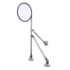United Pacific 60036 Fender Mirror Tripod Mirror - 8.5", Round, Convex, Polished Stainless Steel Housing, for Heavy-Duty