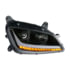 35815 by UNITED PACIFIC - Passenger Side Black Projection Headlight w/ LED Position and Turn Signal Light
