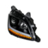 35815 by UNITED PACIFIC - Passenger Side Black Projection Headlight w/ LED Position and Turn Signal Light