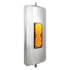 United Pacific 86501B Door Mirror Exterior Side View Mirror - 7" x 16", Rectangular, "West Coast" Style, 430 Stainless Steel