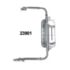 23901 by CHAM-CAL - Door Mirror - Jr. West Coast Assembly, Convex Center Mount, 6 in. x 10 in., Stainless Steel
