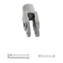 Gunite AS3013 Air Brake Slack Adjuster Clevis Air Brake Automatic Slack Adjuster Clevis Kit with 5/8"-18 Thread