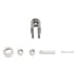 Gunite AS3019 Air Brake Slack Adjuster Clevis ASA Clevis Kit - Collar Lock - Straight - 1/2-20 & 5/8-18 Thd. - 1/2" Pin