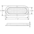 STL211XRFHB by OPTRONICS - Brake / Tail / Turn Signal Light - Fusion 16-LED 6-in, Surface Flange Mount, Hard Wired