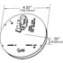 Grote 54562 Tail Light SuperNova® 4" Full-Pattern LED Stop Tail Turn Light, Hard Shell Connecter, Grommet Mount