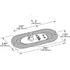 54213 by GROTE - Turn Signal Light - SuperNova Oval LED, Integrated Flange Mount, Hard Shell