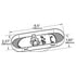 54183 by GROTE - Turn Signal Light - SuperNova Oval LED, Grommet Mount, Male Pin