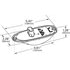 54233 by GROTE - SuperNova® Oval LED Side Turn Marker Light - Surface Mount, Hard Shell