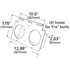 Grote 51090 Tail Light Tail Light - Mounting Modules For 4" Round Lights, Gray