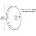 12010 by GROTE - Convex Mirrors with Center Mount, Stainless Steel
