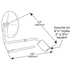 Grote 12153 Exterior Security Mirror Hood-Mounted Mirror, Stainless Steel