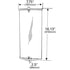 Grote 16284 Door Mirror Navistar Aluminum West Coast Replacement Mirrors