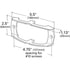 Grote 43673 Turn Signal Light Bracket Chrome Buttress-Style Light Guards, Chrome Plated