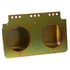 Grote 43655 Turn Signal Light Bracket Mounting Modules For 4" Round Lights, Yellow Zinc