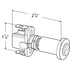 Grote 44170 Push / Pull Switch Push/Pull Switch, Heavy Duty Switch, 2 Blade, No Handle, 12V