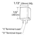 Grote 44530 Turn Signal Flasher FLASHER, 12-LAMP ELECTROMECHANICAL FLASHER, 2 TERMINAL