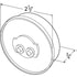 45813 by GROTE - CLR/MKR LAMP, 2.5" DIAMETER, YELLOW, SEALED W/OPTIC LENS Lens Color YEL