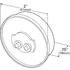 45812 by GROTE - 2 1/2" Round Clearance Marker Light - Optic Lens, 12V