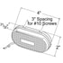 Grote 46712 Side Marker Light Single-Bulb Oval Clearance Marker Lights, Built-in Reflector
