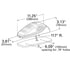 46823 by GROTE - OEM-Style Large Aerodynamic Cab Marker Light, Amber