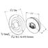 Grote 47372 Side Marker Light CLR/MKR,2.5" REDW/GRAY FLNG,SNOVALED,PC