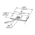 Grote 47732 Side Marker Light Sealed Rectangular LED Clearance Marker Lights, Red