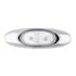47982 by GROTE - MicroNova® LED Clearance / Marker Light - Red, with Clear Lens & Chrome Bezel