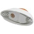 Grote 52063 Turn Signal Light Small Aerodynamic Combination Marker Side Turn Light - White Base