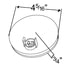 52092 by GROTE - SuperNova Stop/Tail/Turn Light, 4 in., 10-Diode Pattern, LED, Grommet Mount, Male Pin, 24V
