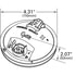 Grote 53102 Tail Light Torsion Mount® II 4" Stop / Tail / Turn Light - Male Pin