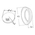 53462 by GROTE - SuperNova(R) 4" 10-Diode Pattern LED Stop Tail Turn Lights, STT, Male Pin, Red Kit (53252 + 91740 + 67002)