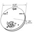 53312 by GROTE - SuperNova(R) 4" Full-Pattern LED Stop Tail Turn Lights, STT, Grommet Mount, Male Pin