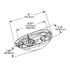 Grote 534933 Turn Signal Light SIDETURN,SRFC MNT,LED,YEL BODY/LENS,BULK