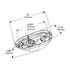 Grote 53493 Turn Signal Light SuperNova Surface Mount LED Side Turn Marker Light - Optic