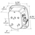 Grote 53782 Tail Light Ford® Stop Tail Turn Box Light, RH w/ License Window