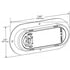 53972 by GROTE - SuperNova(R) Oval LED Stop Tail Turn Lights, Stainless Steel Theft-Resistant Flange