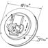 Grote 54333 Side Marker Light SuperNova(R) 4" NexGenTM LED Stop Tail Turn Lights, Grommet Mount, Auxiliary, Male Pin
