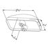 Grote 60421 Courtesy Light Small Rectangular LED Utility Light, Clear