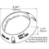 Grote 61171 Dome Light LED WhiteLight™ 4" Dome Lights, Push-button Switch, 12V