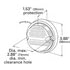 Grote 62011 Back Up Light Assembly OE-Style Dual-System Backup Light, Gray Bezel