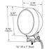 Grote 63561 Vehicle-Mounted Work Light 4" Round Utility Lights, Hardwire, Spot with Rubber Housing, Black