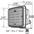 Grote 63611 Vehicle-Mounted Work Light Trilliant® Mini LED WhiteLight™ Work Lights, Flood, Hardwired - Clear